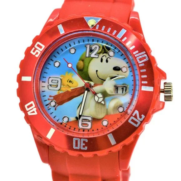 New Snoopy Gift Set Wrist Watch & Drawstring Large Backpack For Children Boys . - Picture 8 of 11